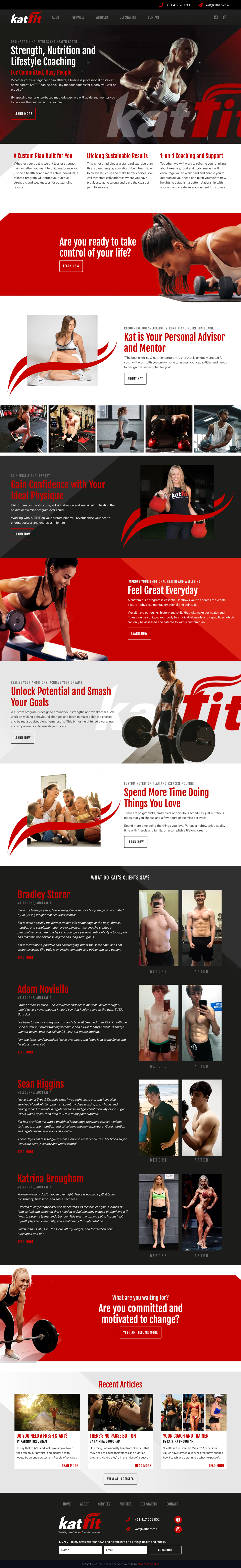 KatFit coaching website