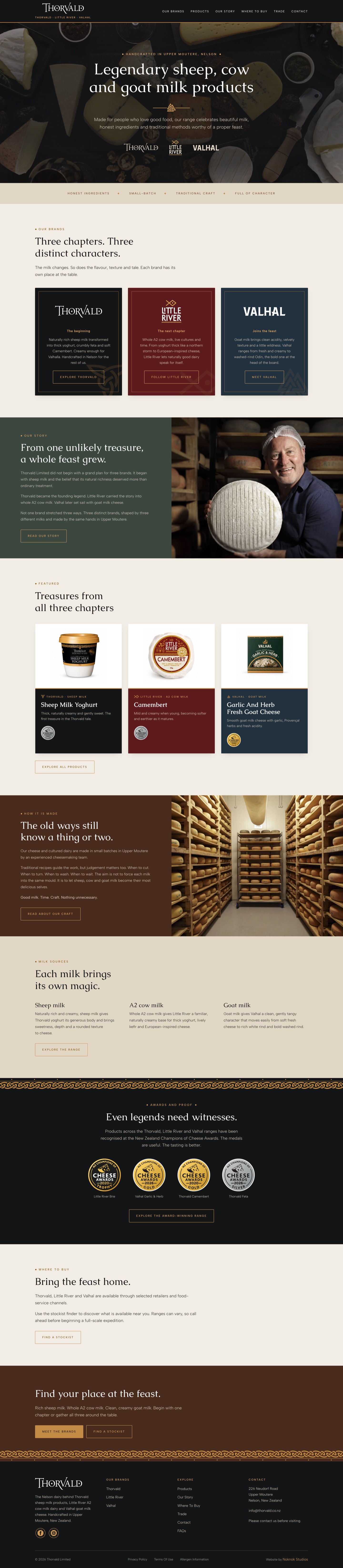 Thorvald, Little River and Valhal website